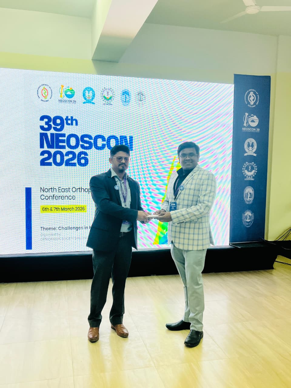 Dr Rupjyoti Gogoi at an orthopaedic event